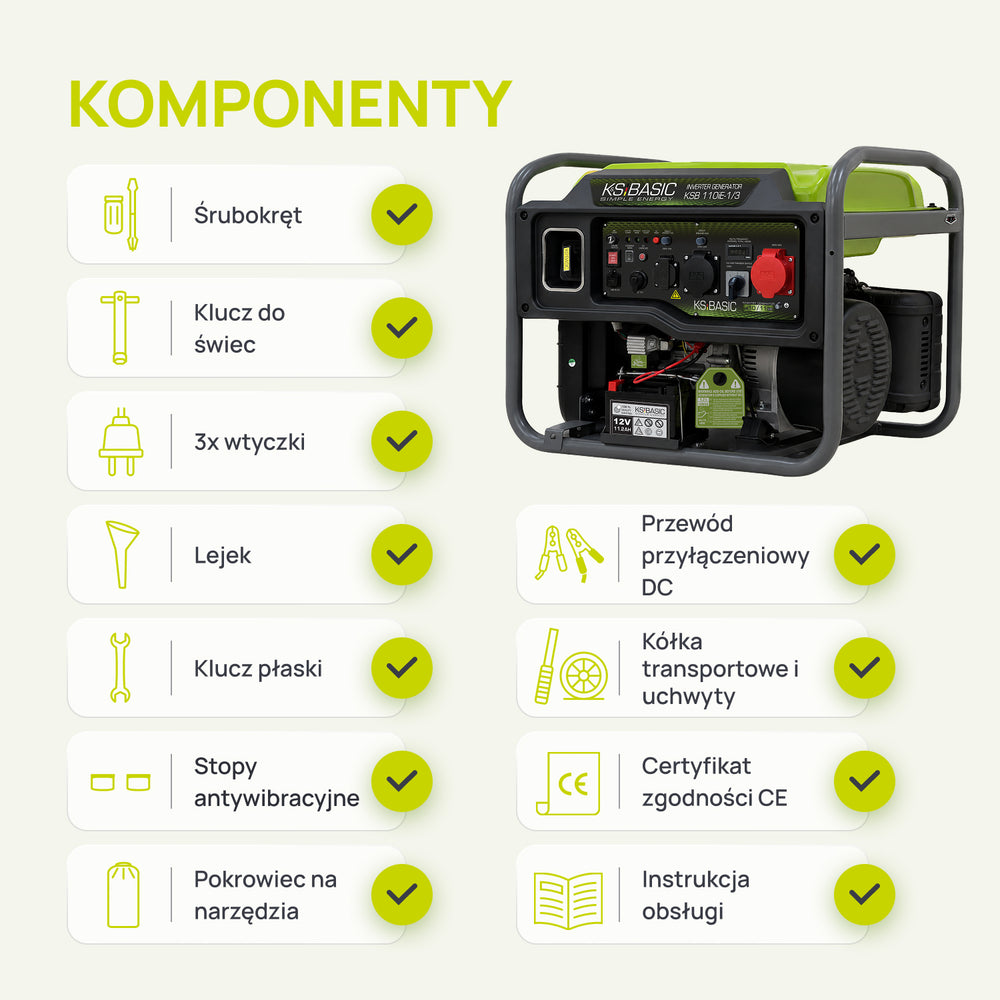 Inwertorowy Generator KSB 110iE-1/3