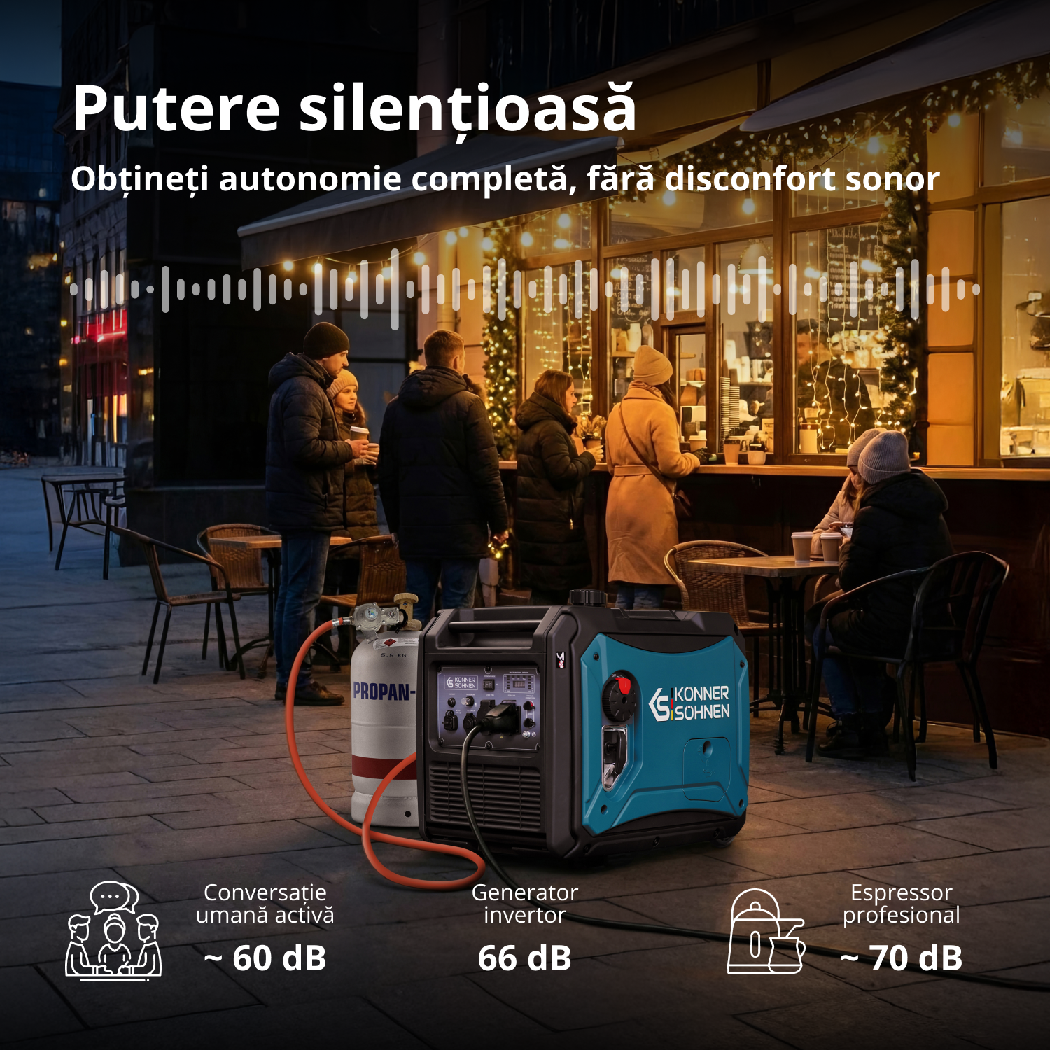 Generator cu inverter pe GPL/benzină KS 4000iEG S