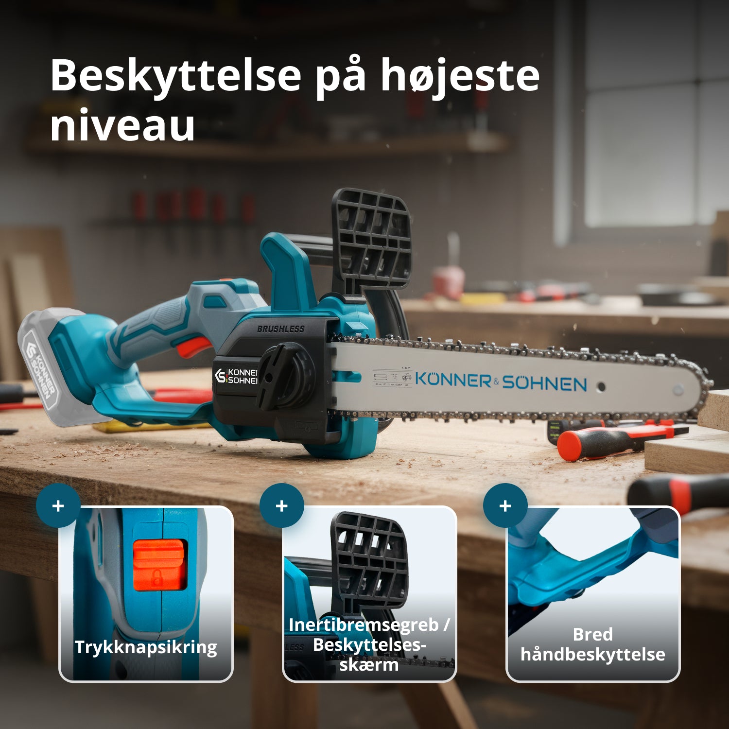 Ledningsfri Mini Kædesav KS MCS20V-12