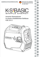 Inverter Generatoren in einem schalldichten Gehäuse KSB 32i S