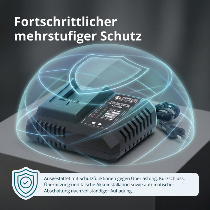 Schnellladegerät für Li-Ion Akku KS C90A