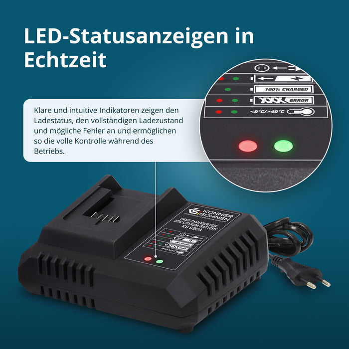 Schnellladegerät für Li-Ion Akku KS C90A