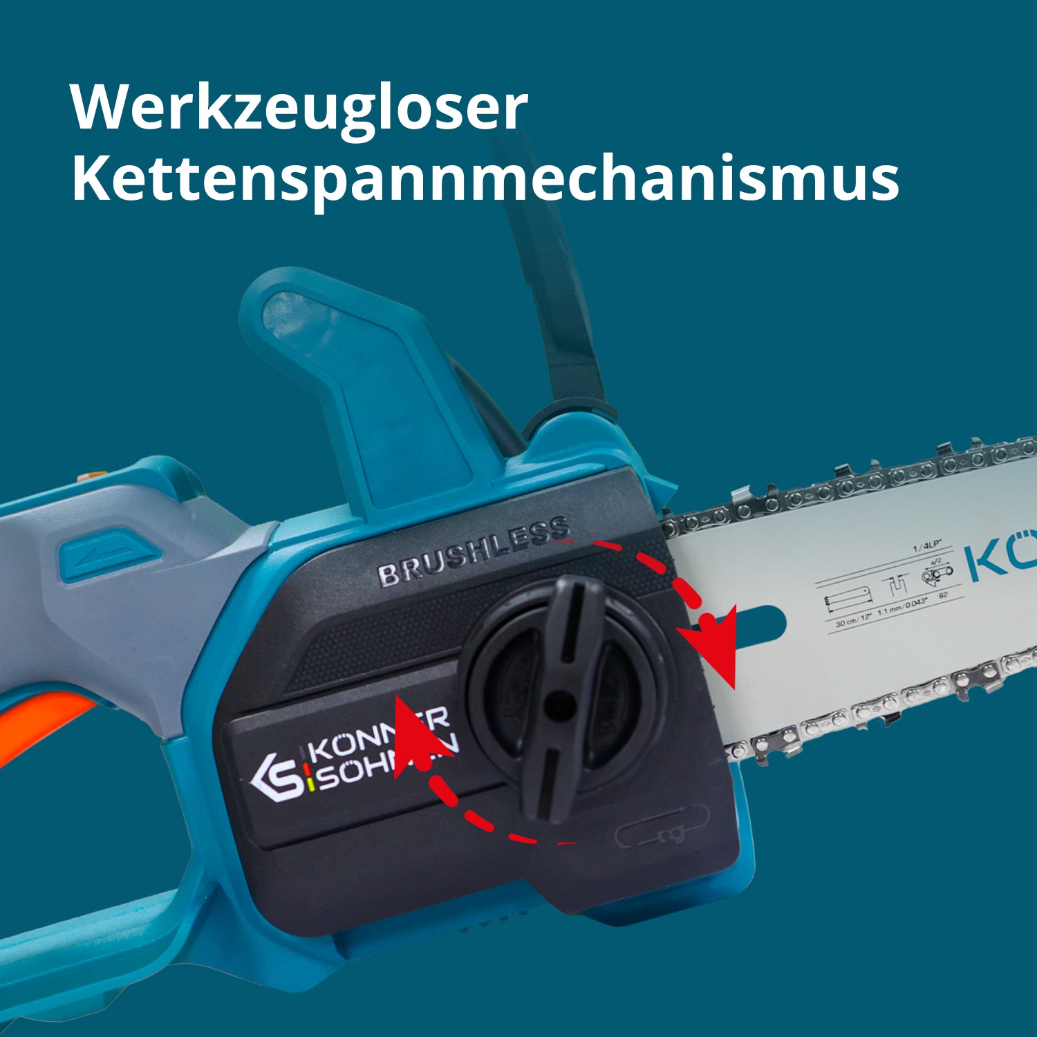 Akku-Mini-Kettensäge KS MCS20V-12 SET