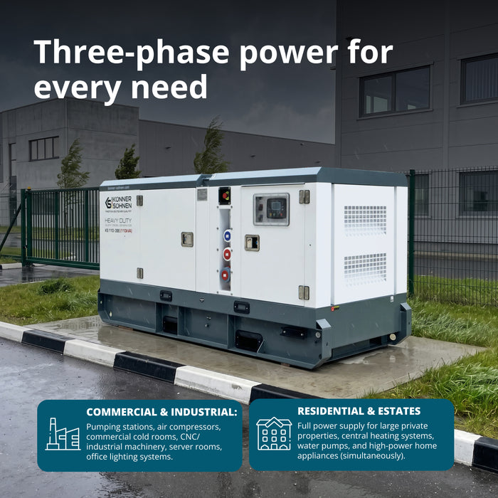 Estação de Energia Diesel Trifásica KS 110-3BE