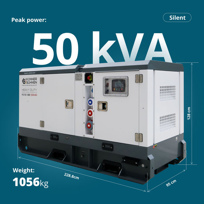 Tre-faset dieselkraftværk KS 50-3BE