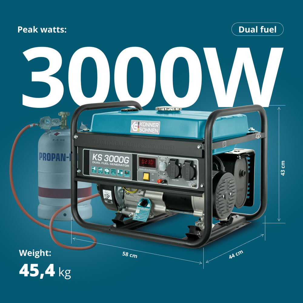 Γεννήτρια LPG/Βενζίνης «Könner & Söhnen» KS 3000G