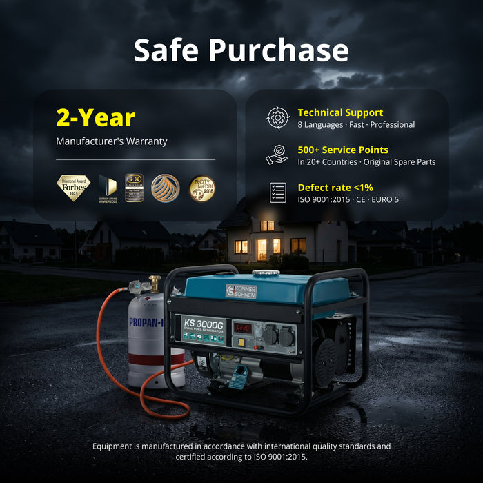 Γεννήτρια LPG/Βενζίνης «Könner & Söhnen» KS 3000G