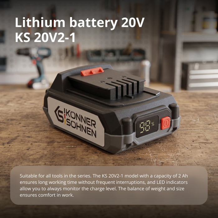 20V Lithium batteri KS 20V2-1