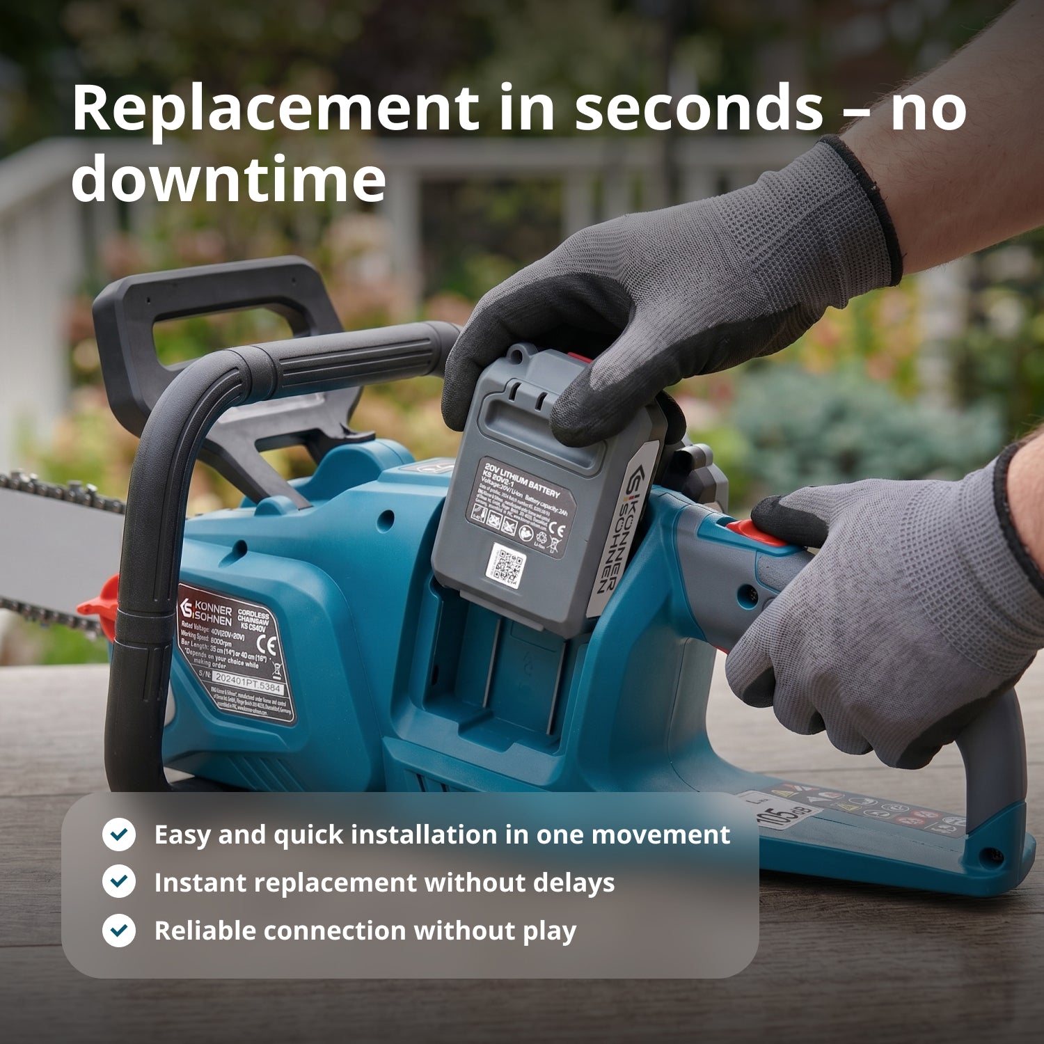 20V lithiumová baterie KS 20V2-1