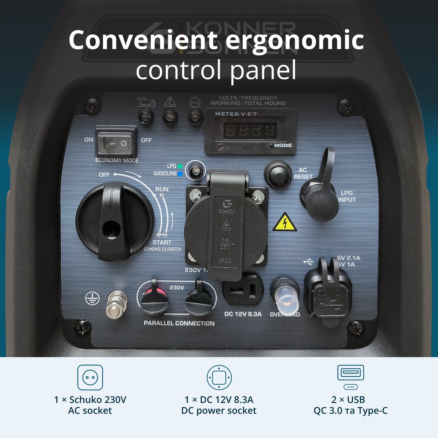 LPG/benzin inverteres generátor KS 3100iG S