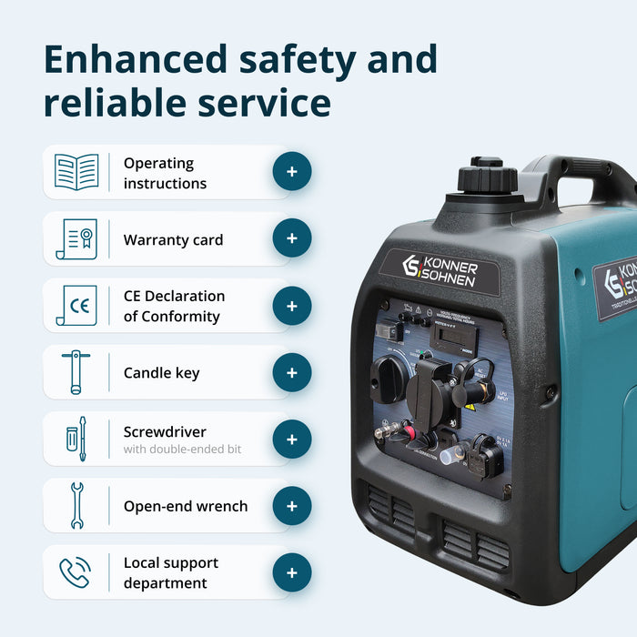 LPG/benzin inverteres generátor KS 3100iG S