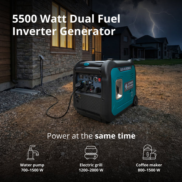 LPG/bensin invertergenerator KS 5500iEG S