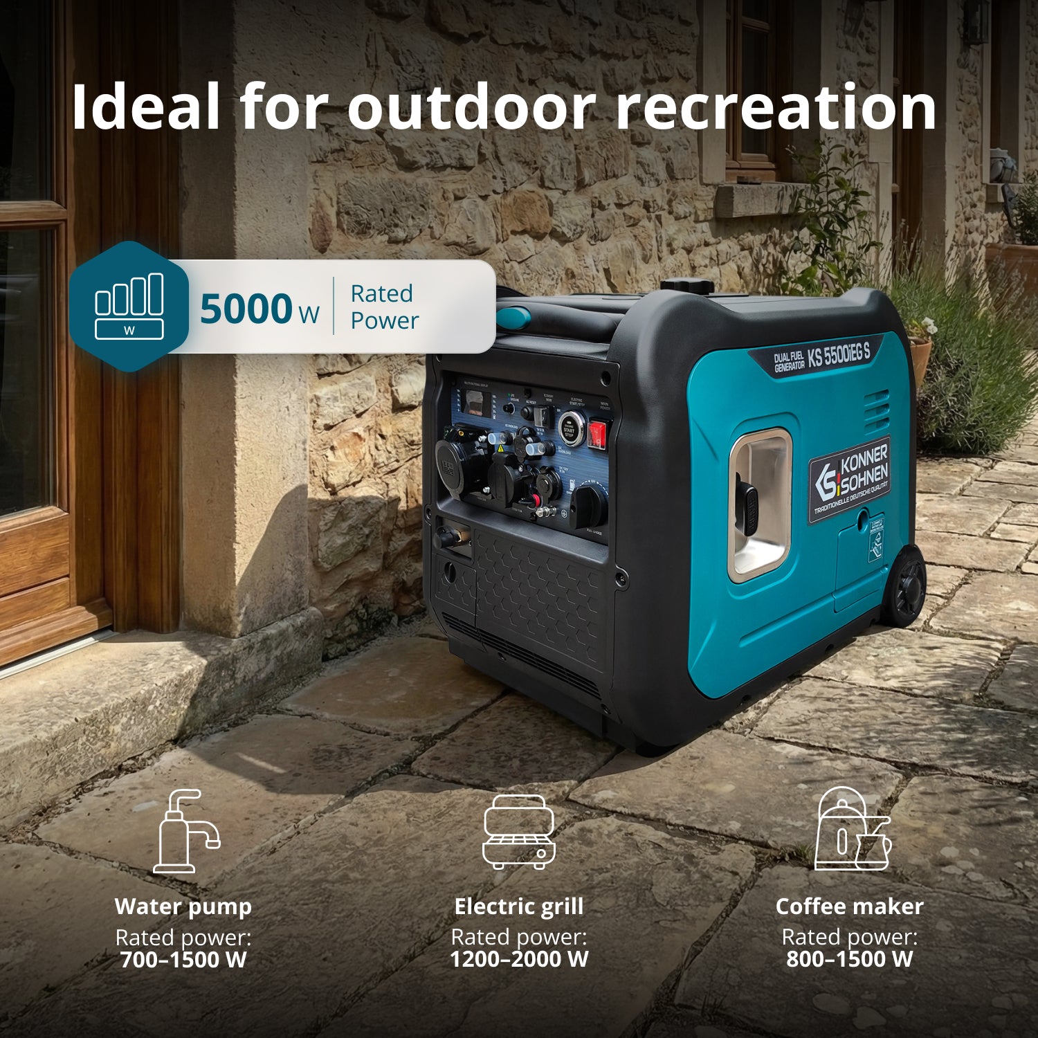 LPG/бензинов инверторен генератор KS 5500iEG S