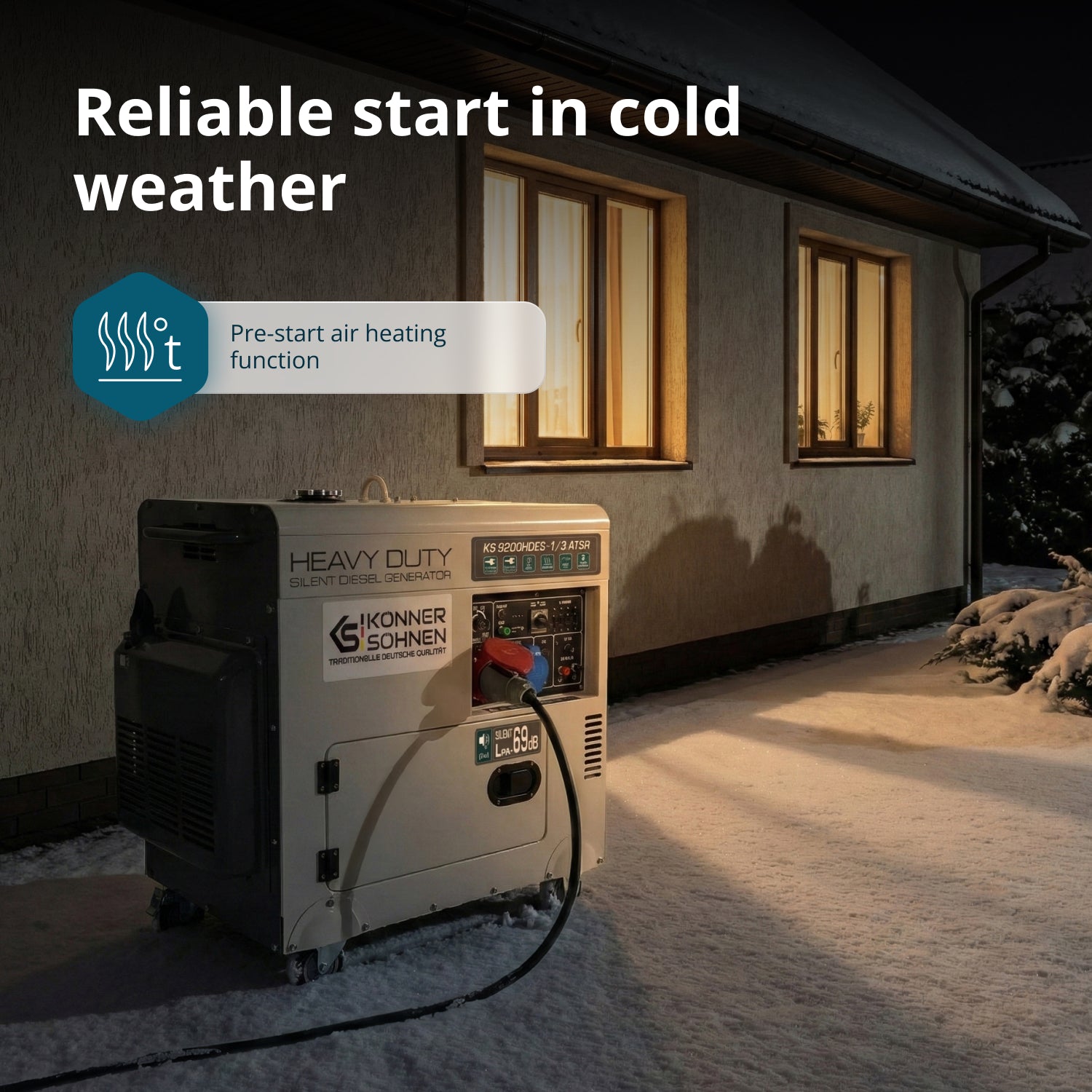 „Könner & Söhnen” KS 9200HDES-1/3 ATSR (EURO V) dízelgenerátor