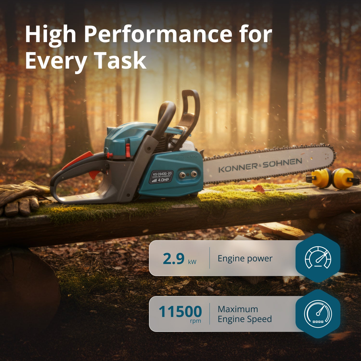 Motosserra a gasolina KS CS40G-20