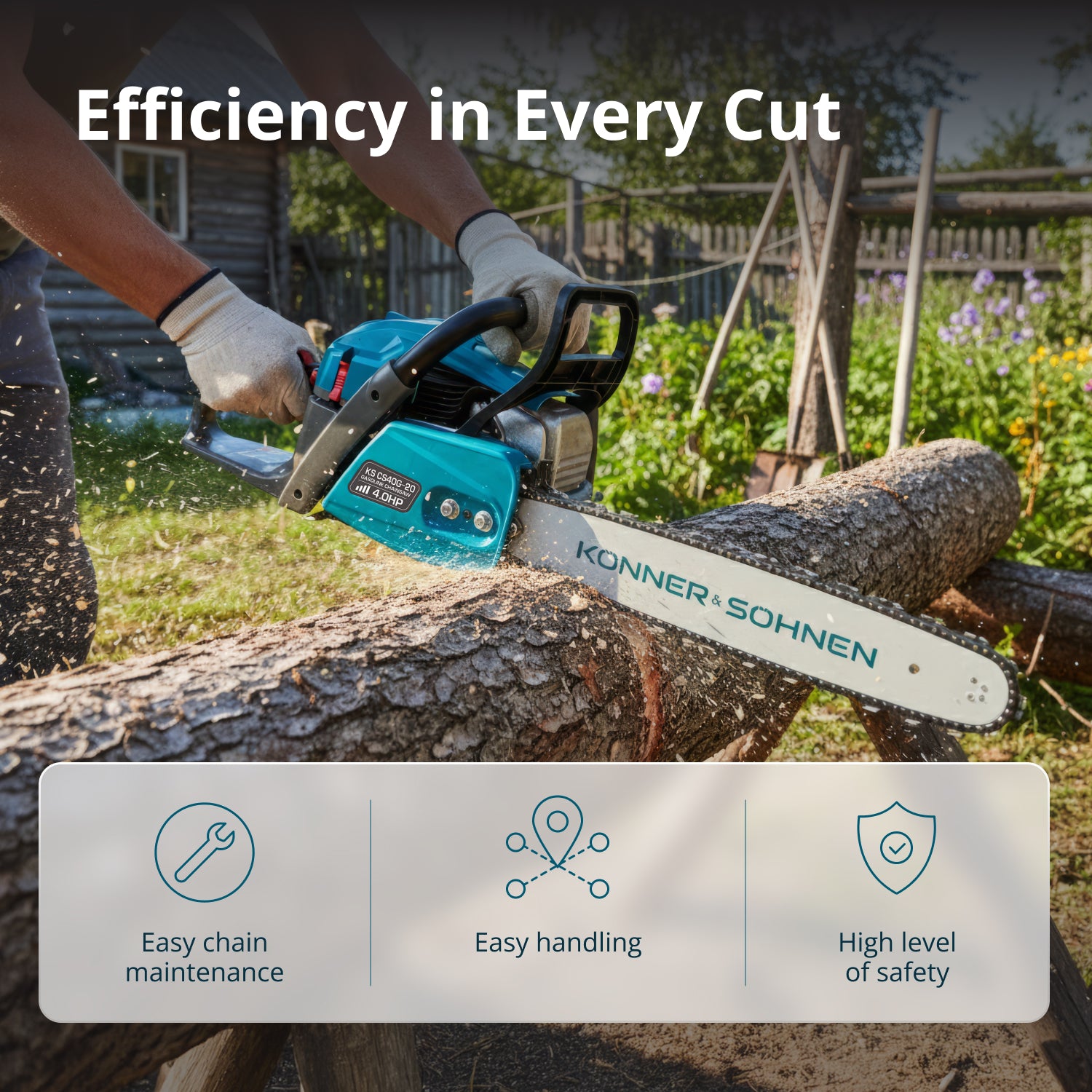 Motosserra a gasolina KS CS40G-20