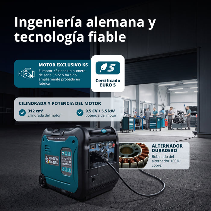 Generador inverter Könner & Söhnen KS 5500iE S ATSR