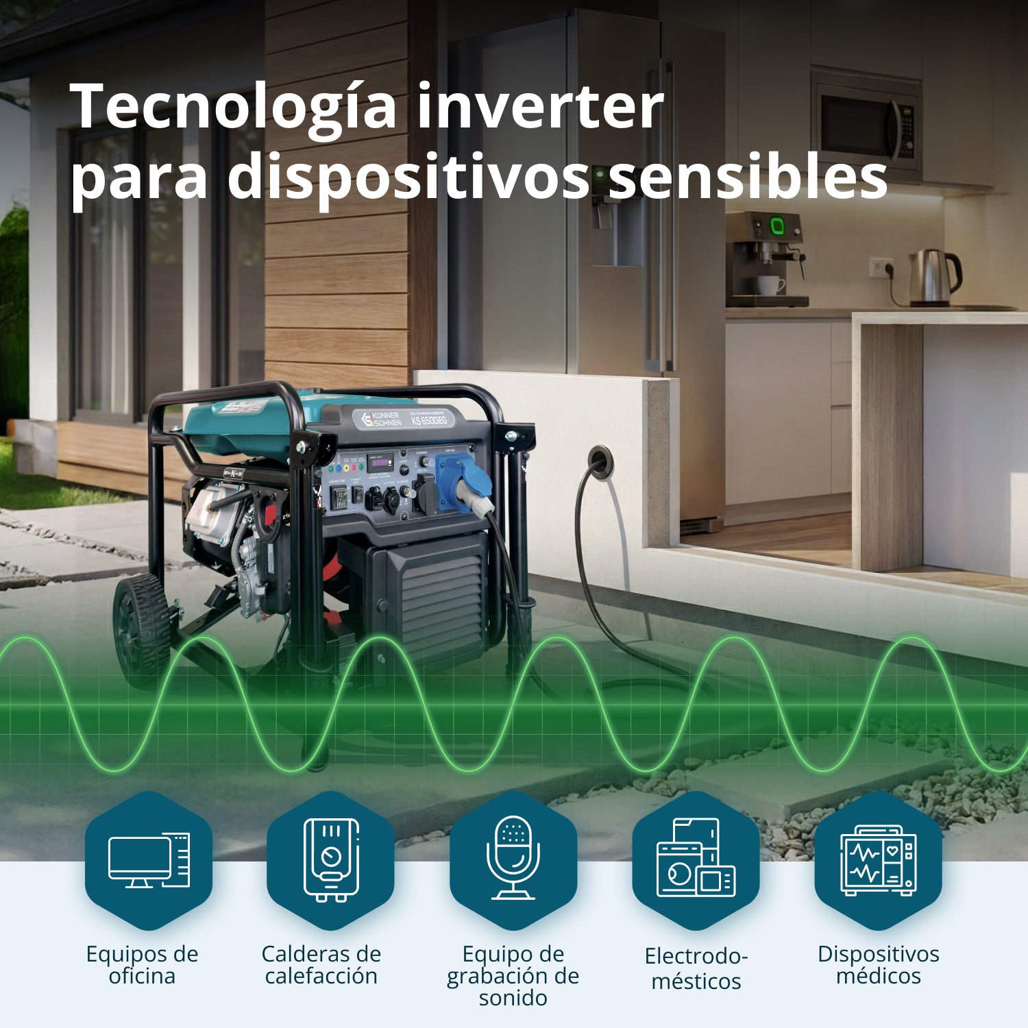 Generador Inverter KS 6500iEG (Gasolina/Gas)
