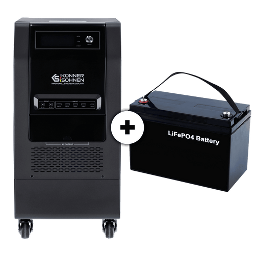 Működés külső akkumulátorról