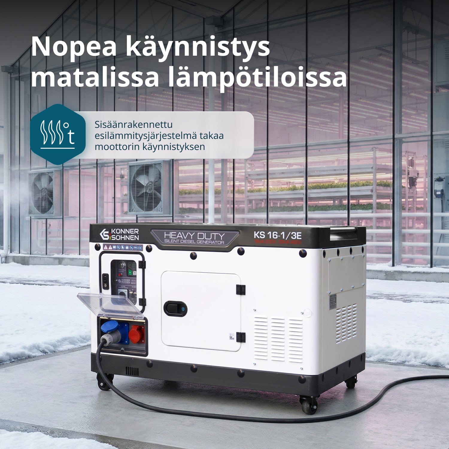 Dieselgeneraattori KS 16-1/3E