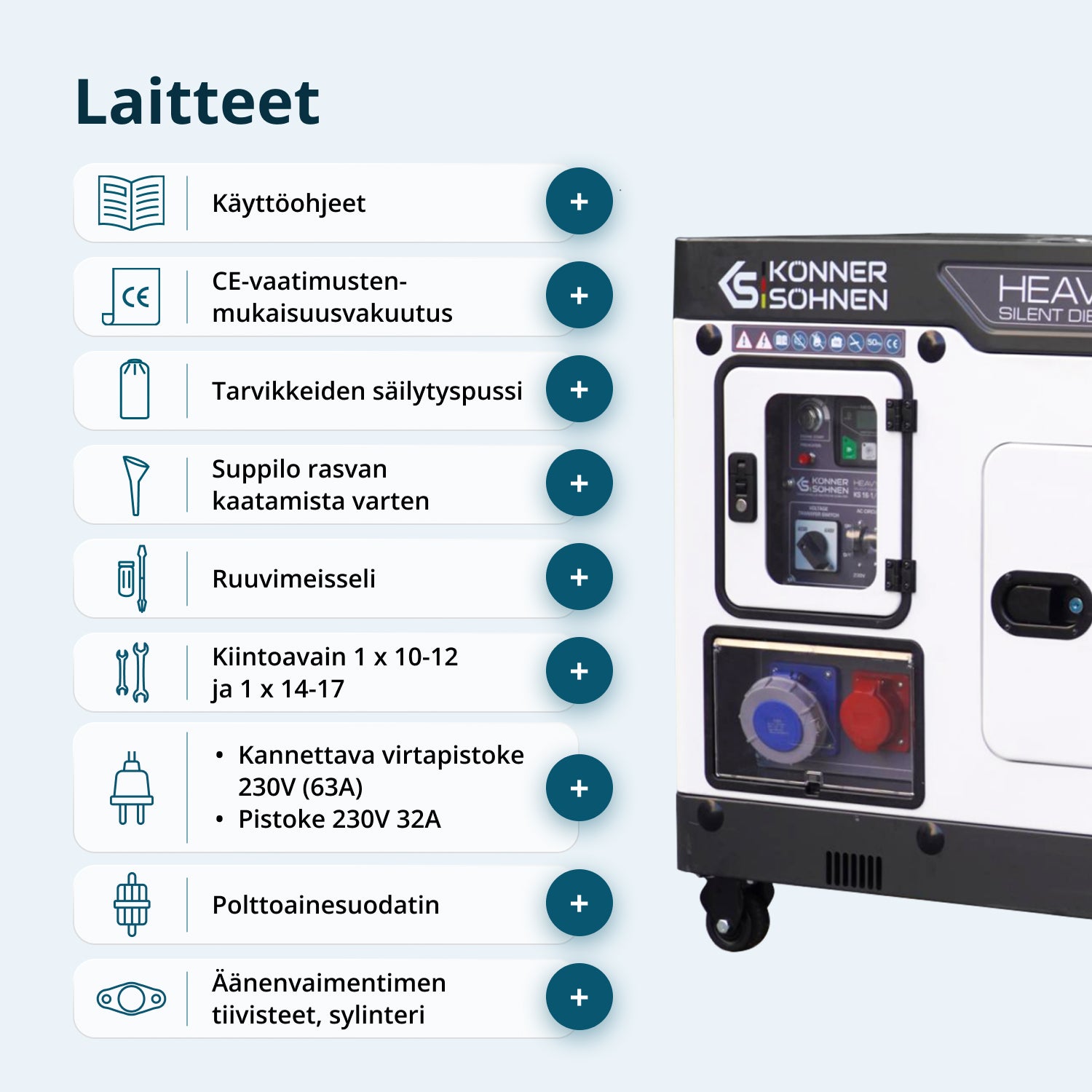 Dieselgeneraattori KS 16-1/3E