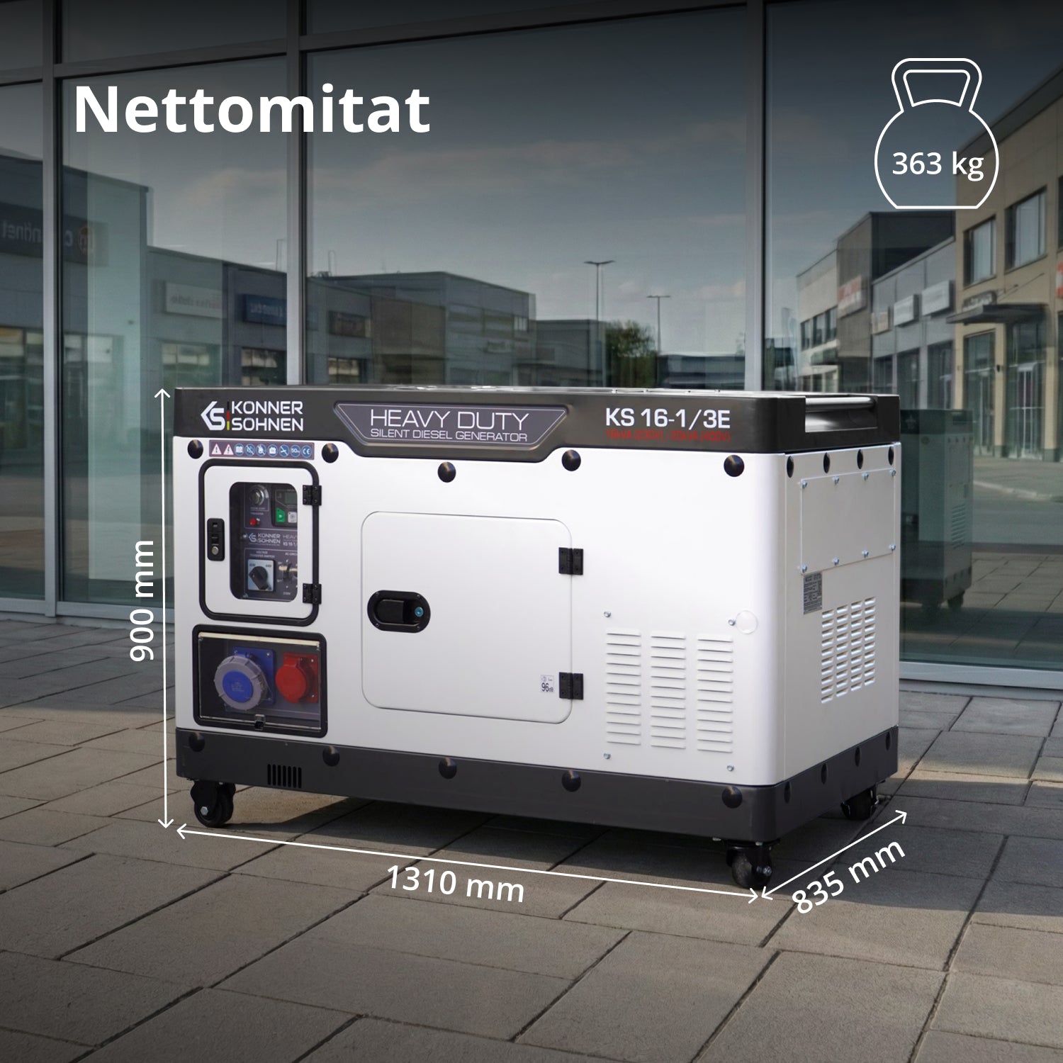 Dieselgeneraattori KS 16-1/3E