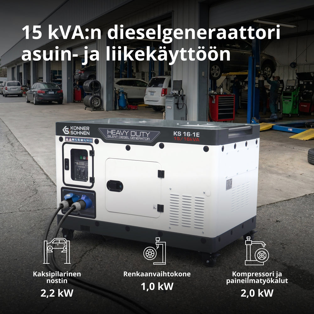 Dieselgeneraattori KS 16-1E
