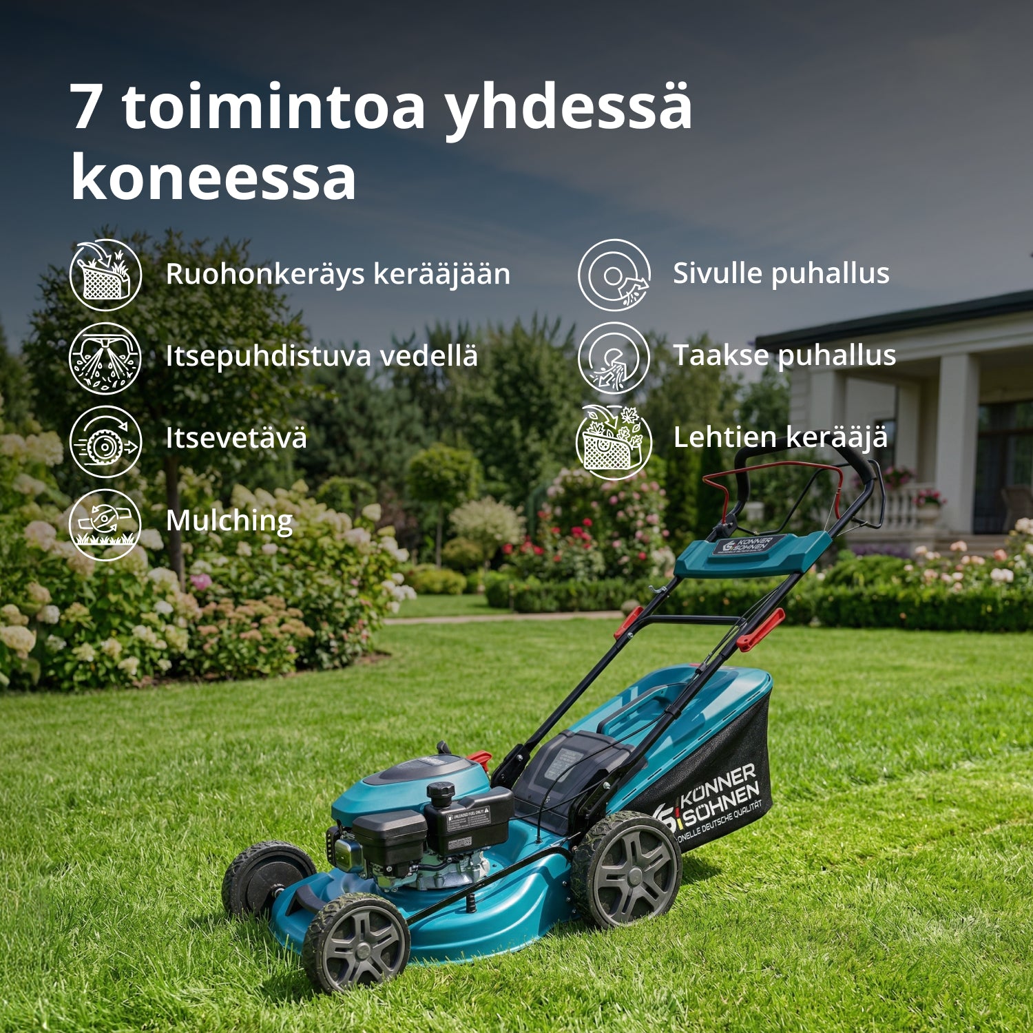 Bensiinikäyttöinen ruohonleikkuri KS 46LMG-SP