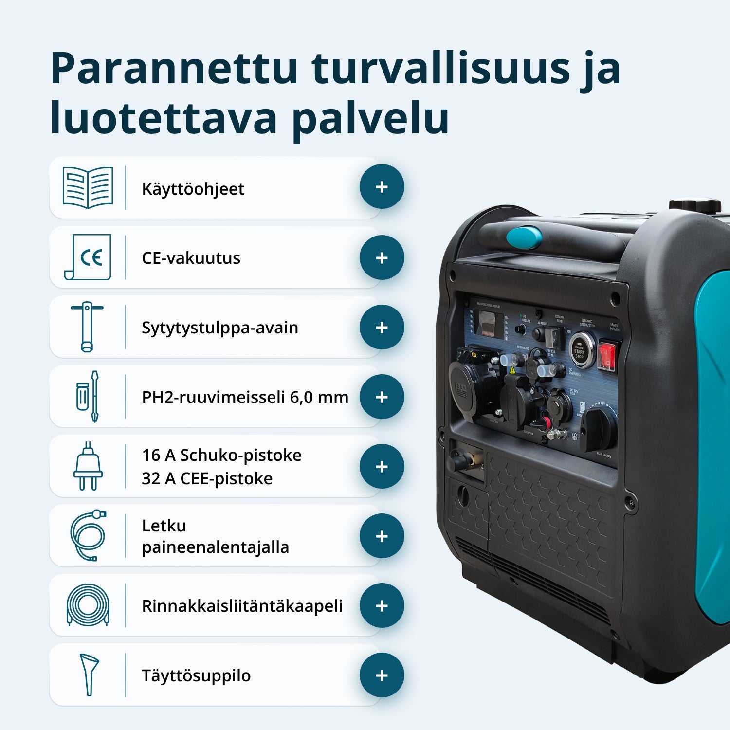 LPG/bensiini-invertterigeneraattori KS 5500iEG S