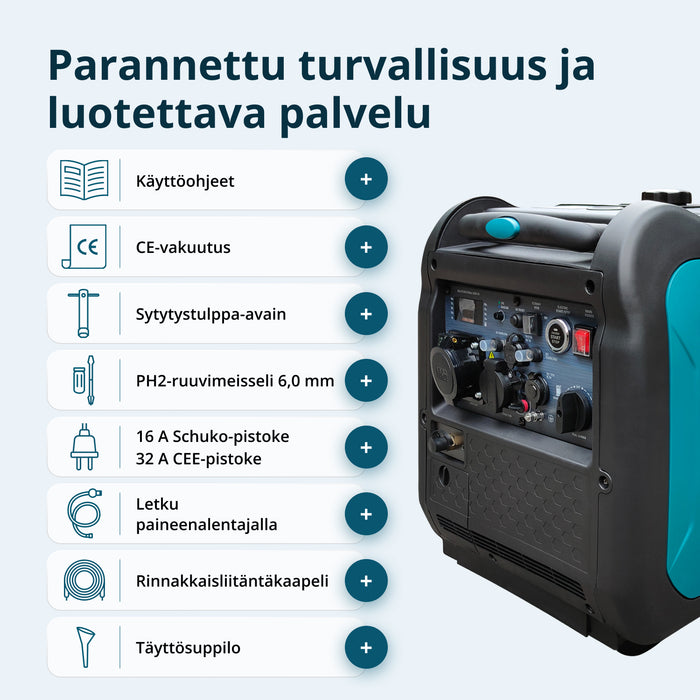 LPG/bensiini-invertterigeneraattori KS 5500iEG S