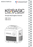 Générateur Inverter KSB 18i S, KSB 20i S