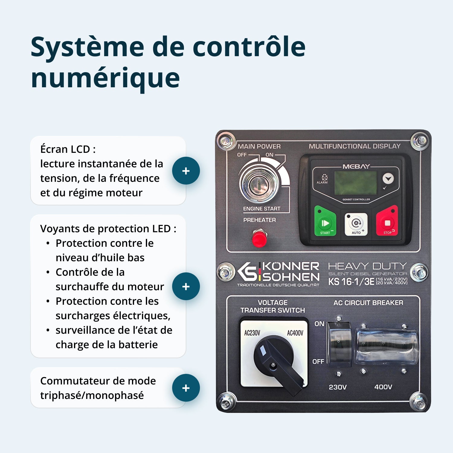 Groupe électrogène Diesel KS 16-1/3E