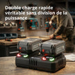 Chargeur double pour batteries rechargeables 20V KS C35A-2 thumbnail