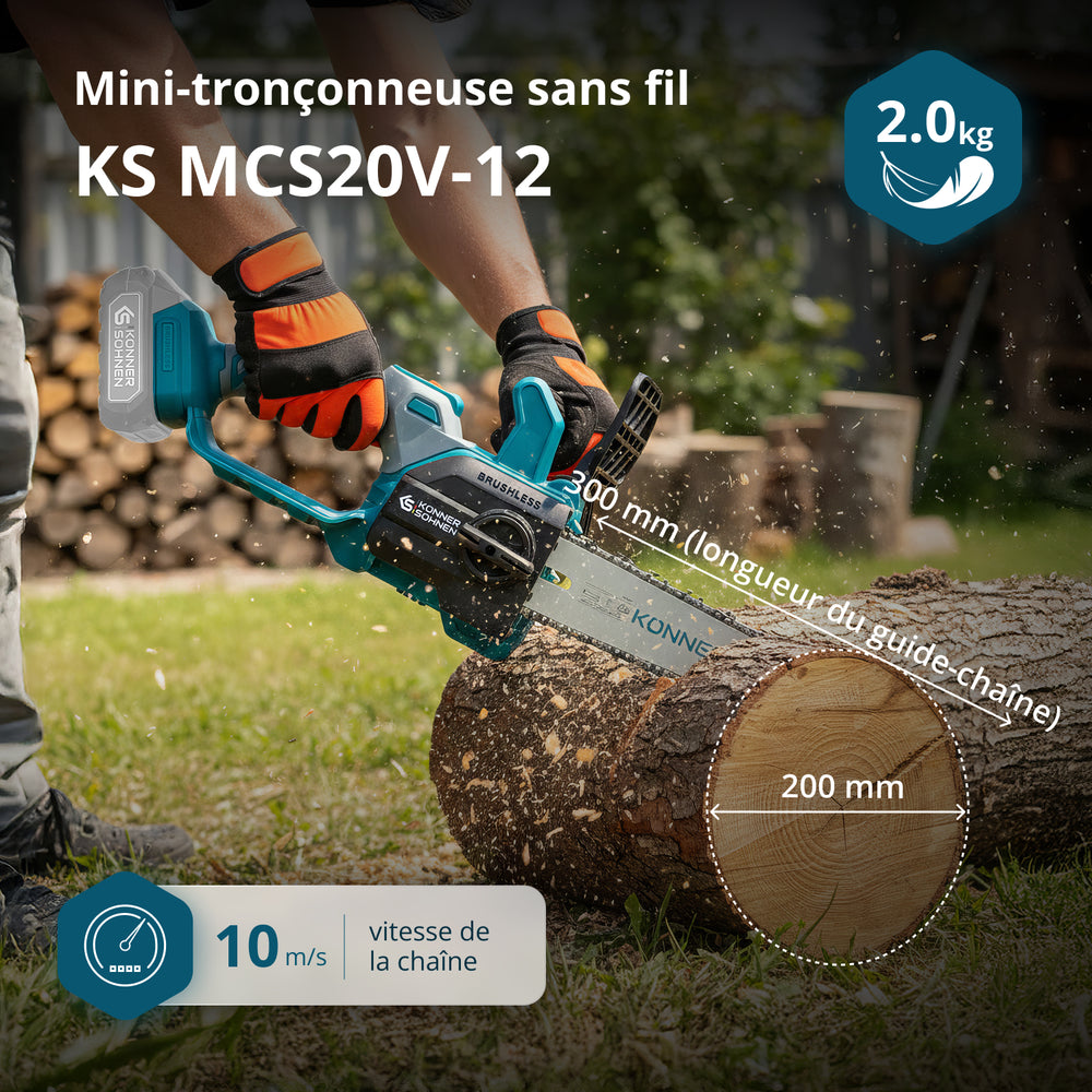 Tronçonneuse à batterie  KS MCS20V-12
