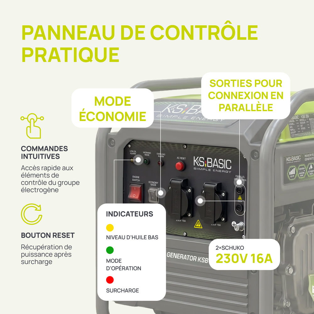 Groupe électrogène inverter KSB 36i 