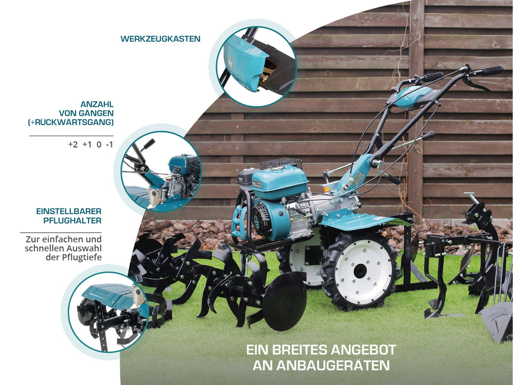 Bensindriven jordfräs KS 7HP-1050G