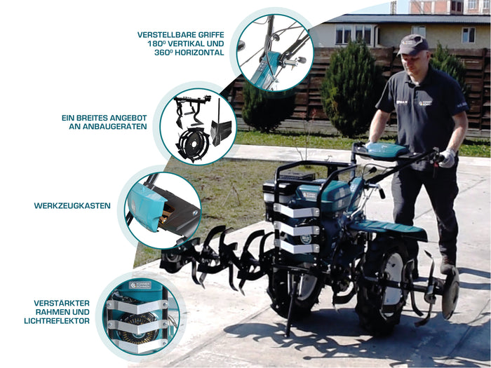 Benzindrevet fræser KS 9HP-1350G-3 (400)