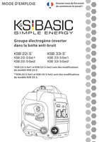 Groupe électrogène-inverter dans la boîte anti-bruit KSB 22i S, KSB 33i S 