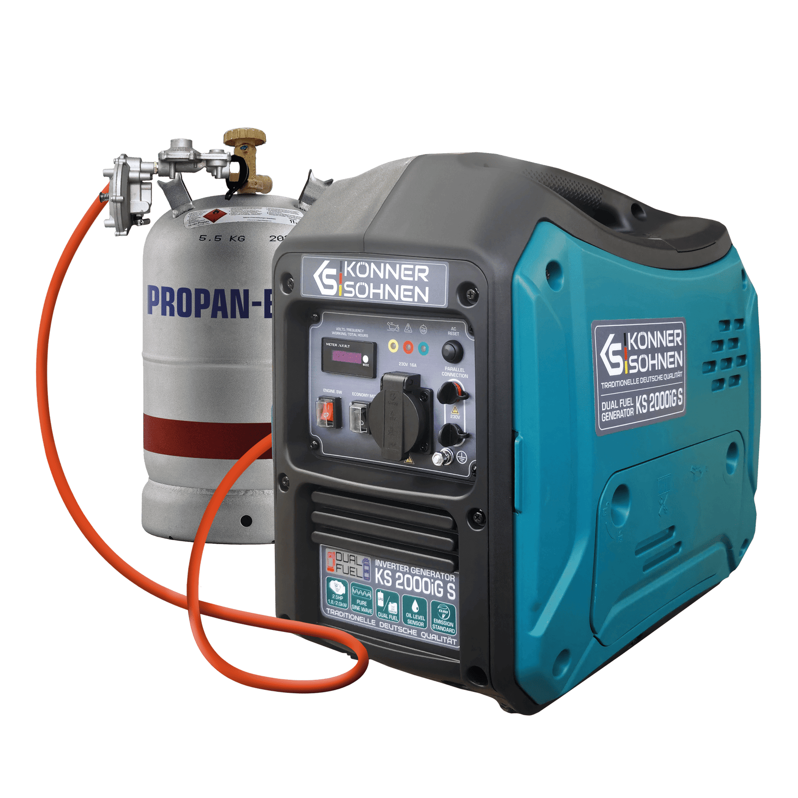 LPG/benzin inverteres generátor KS 2000iG S