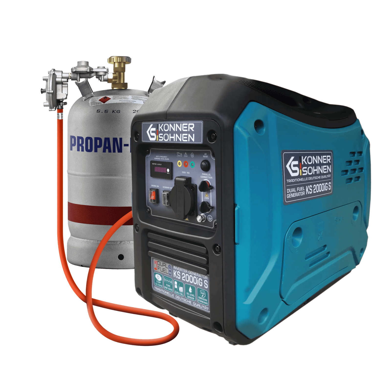 Gerador inversor a GPL/gasolina KS 2000iG S