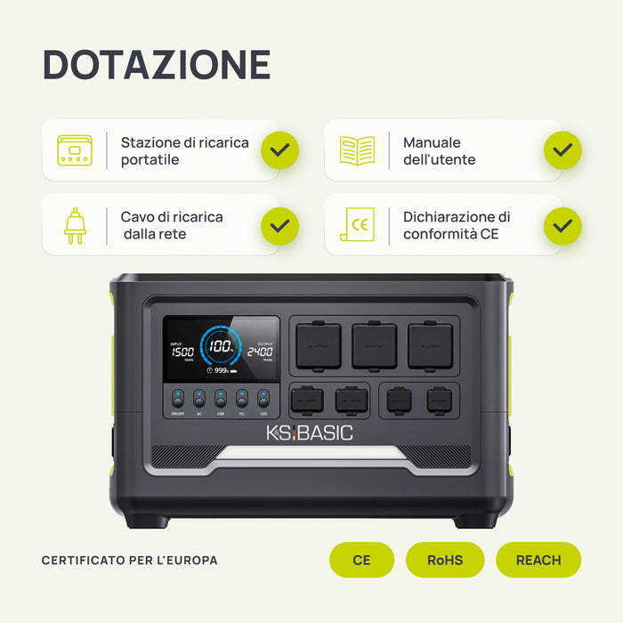 Stazione di Alimentazione Portatile KSB 1200PS