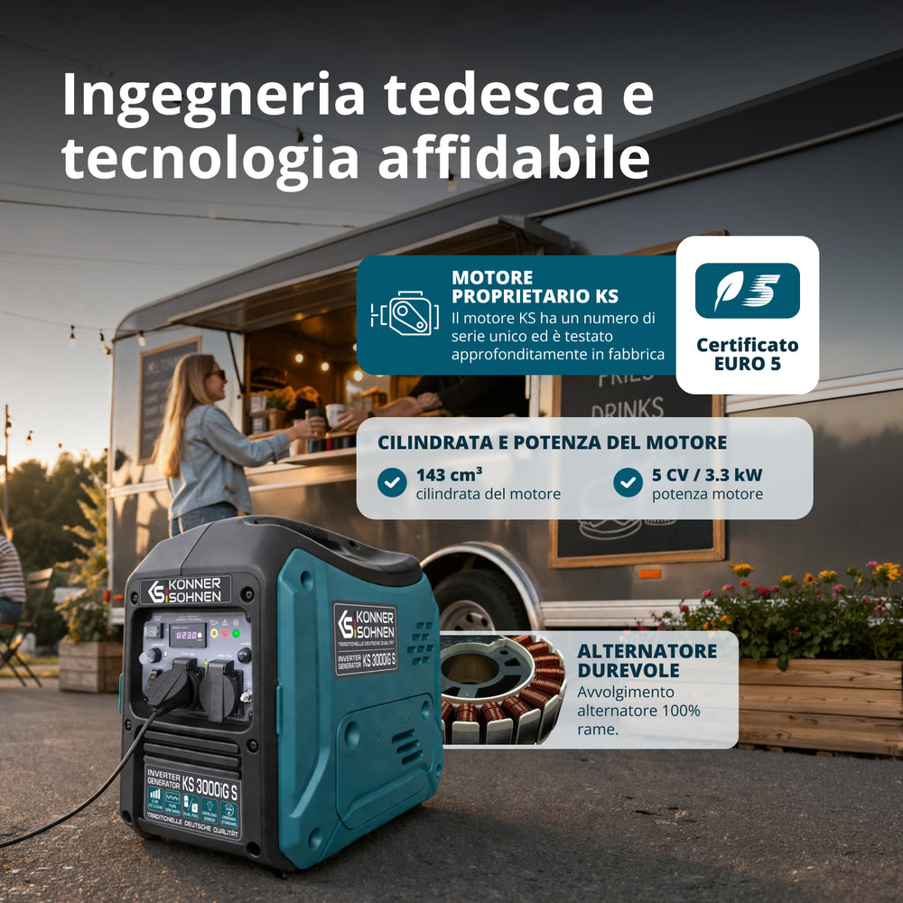 Generatore inverter a GPL/benzina KS 3000iG S