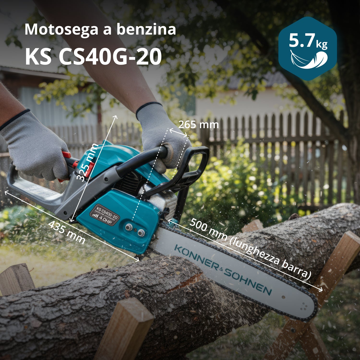 Motosega a benzina KS CS40G-20