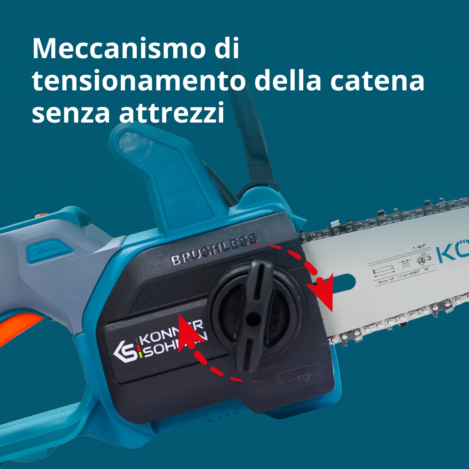 Motosega Mini a Batteria KS MCS20V-12