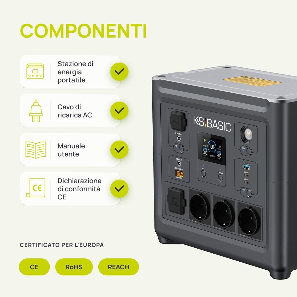 Stazione di Alimentazione Portatile KSB 800PS