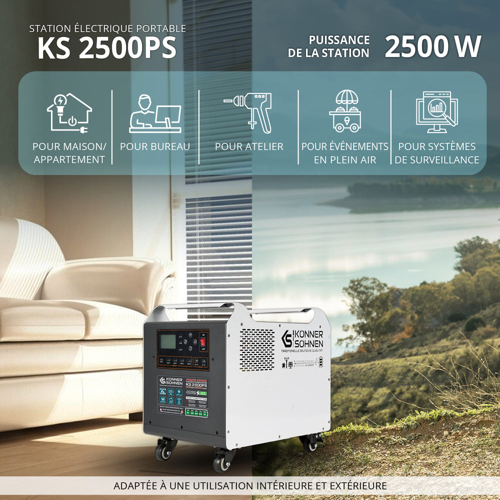 Station d’énergie portable KS 2500PS (Reconditionné – État excellent)