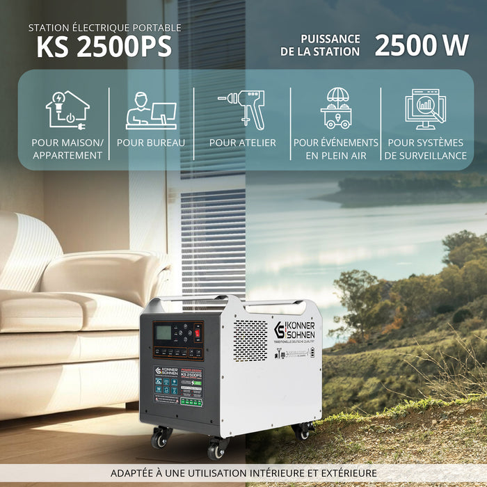 Station d’énergie portable KS 2500PS (Reconditionné – État excellent)