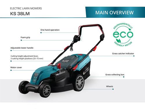 Cortador de relva elétrico KS 38LM