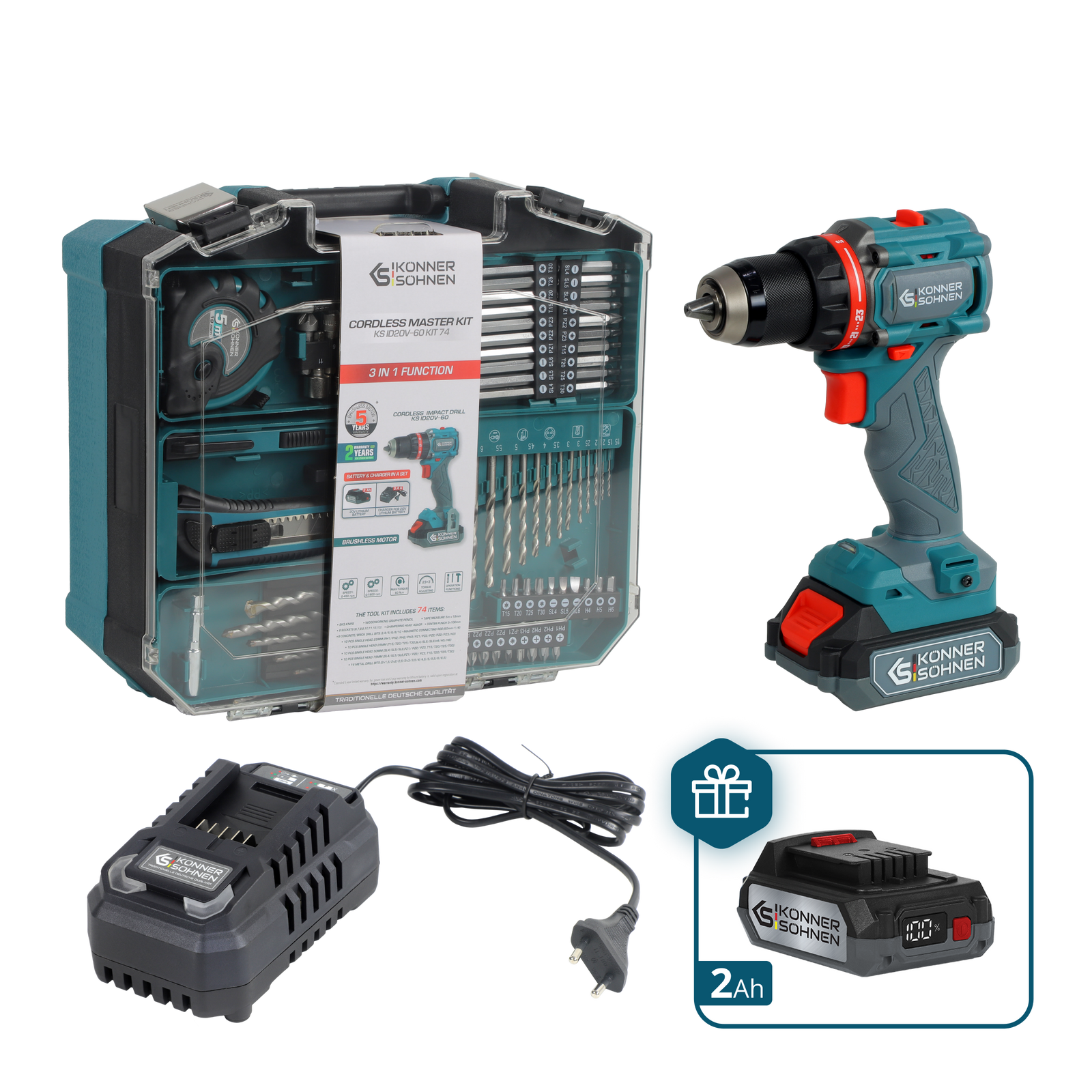 Sladdlös Master Set KS ID20V-60 KIT 74
