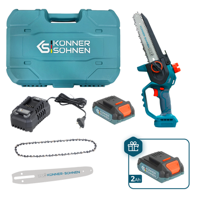 Motosega Mini Senza Fili KS MCS20V-8 CASE PLUS